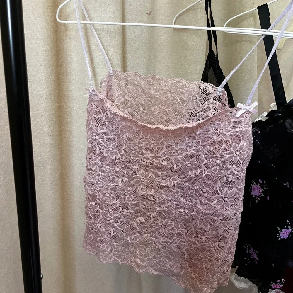 Y2K Victoria's Secret Lingerie Lot M Coquette Lace Slip Cami Sleepwear Bundle